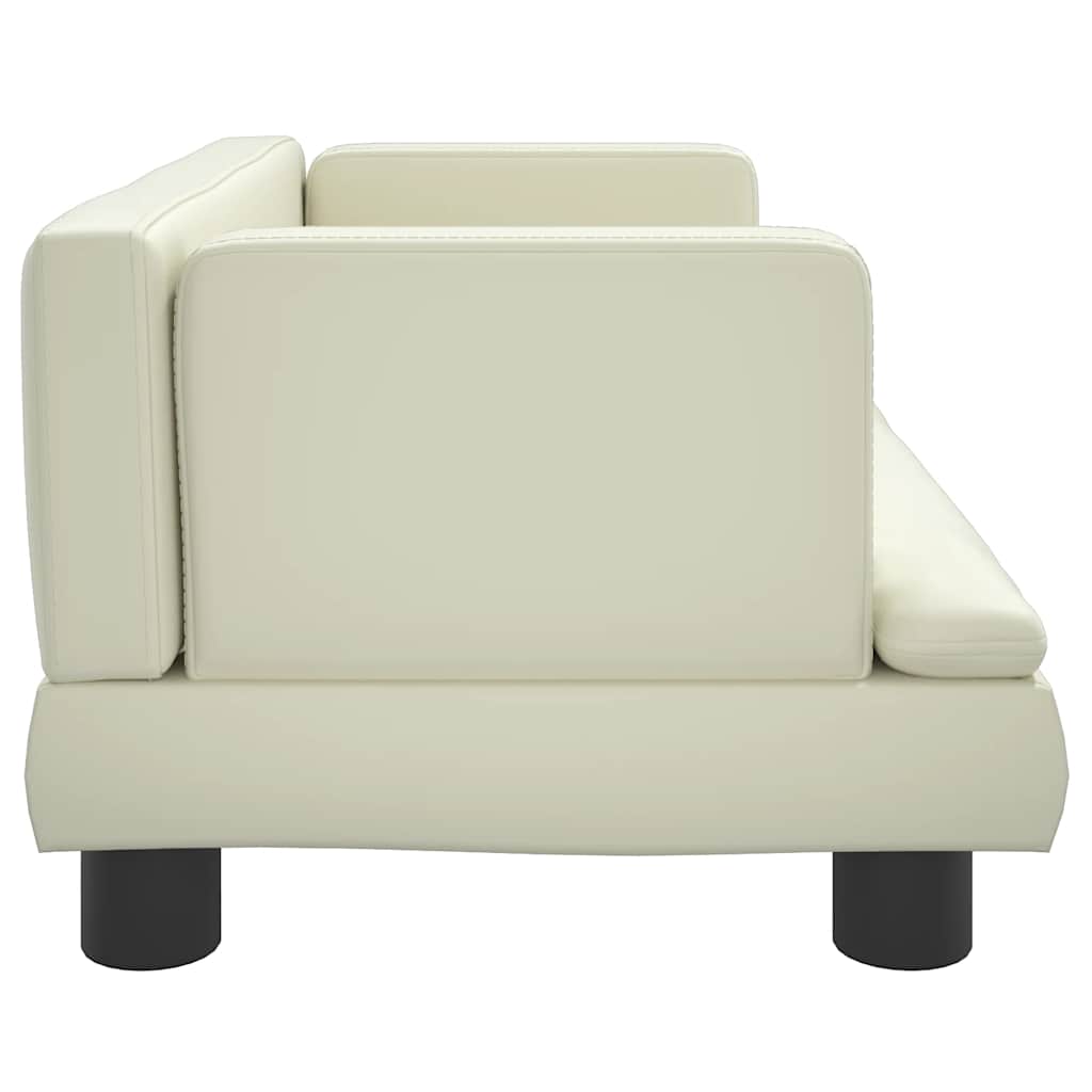 Krevet za pse krem 60x40x30 cm od umjetne kože