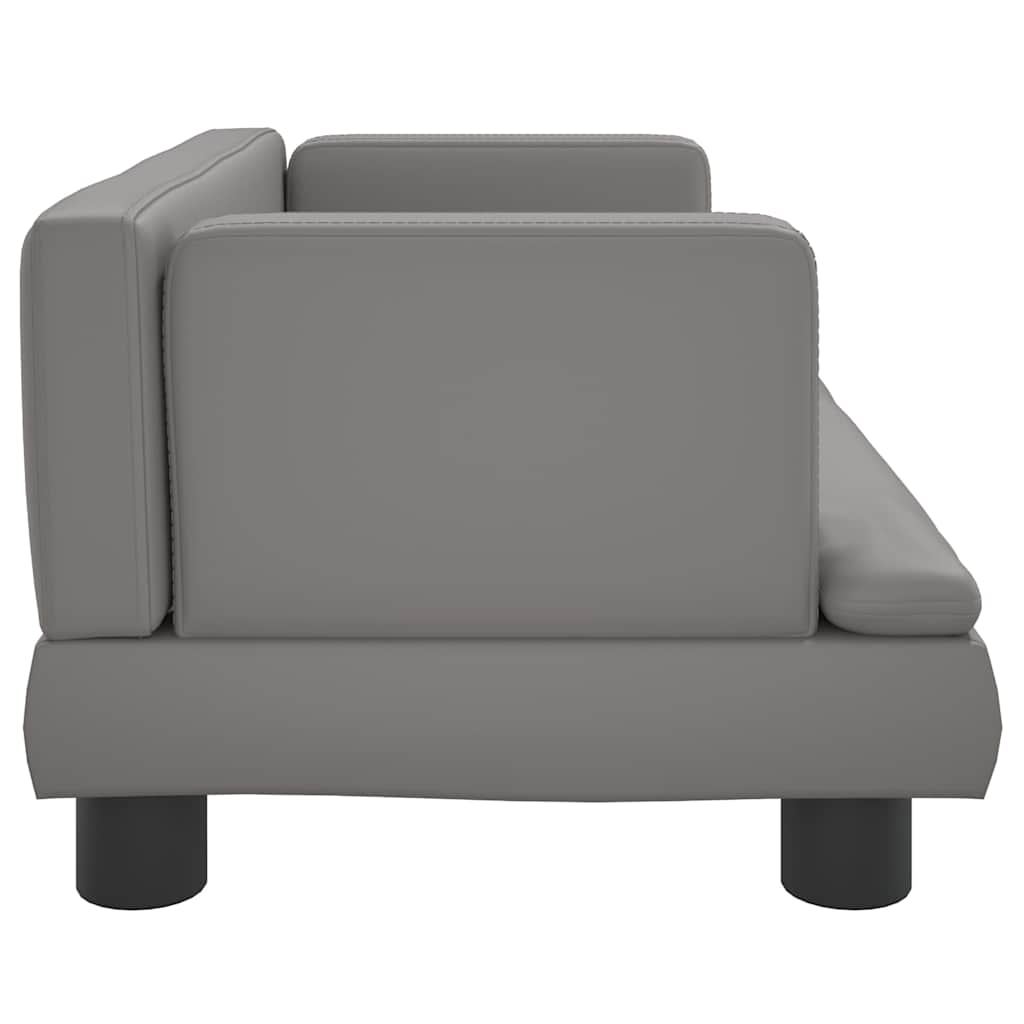Krevet za pse sivo 60x40x30 cm od umjetne kože