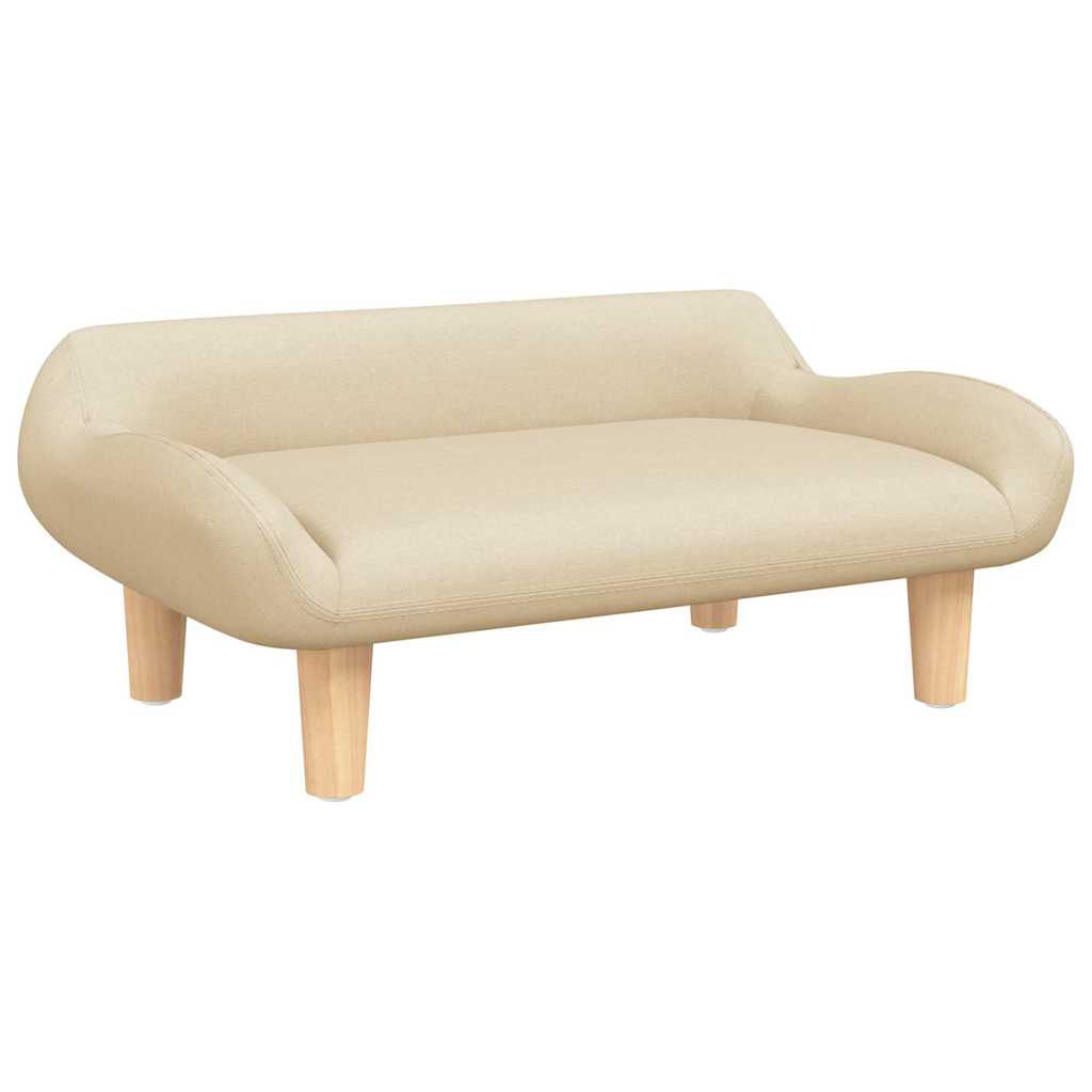 Krevet za pse krem boja 70 x 40 x 24 cm od tkanine