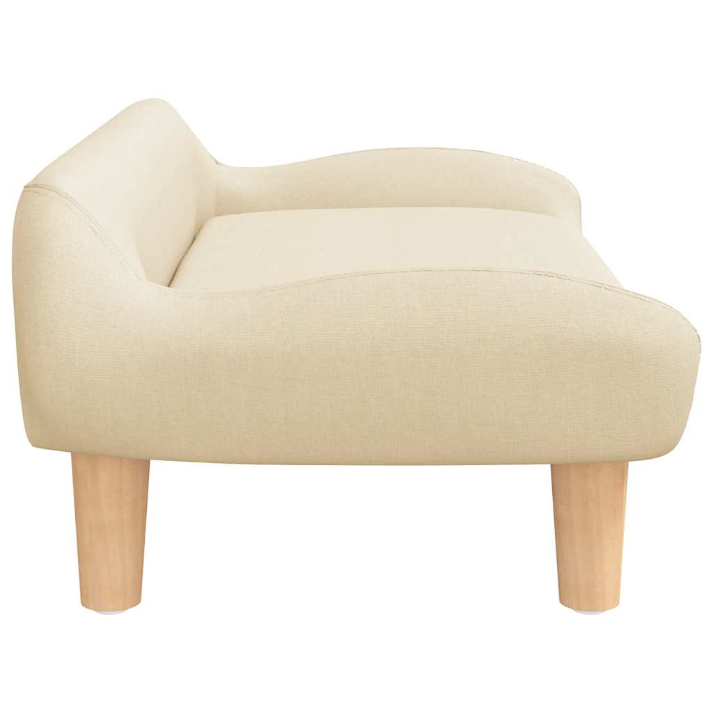 Krevet za pse krem boja 70 x 40 x 24 cm od tkanine