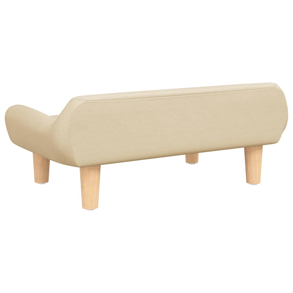 Krevet za pse krem boja 70 x 40 x 24 cm od tkanine