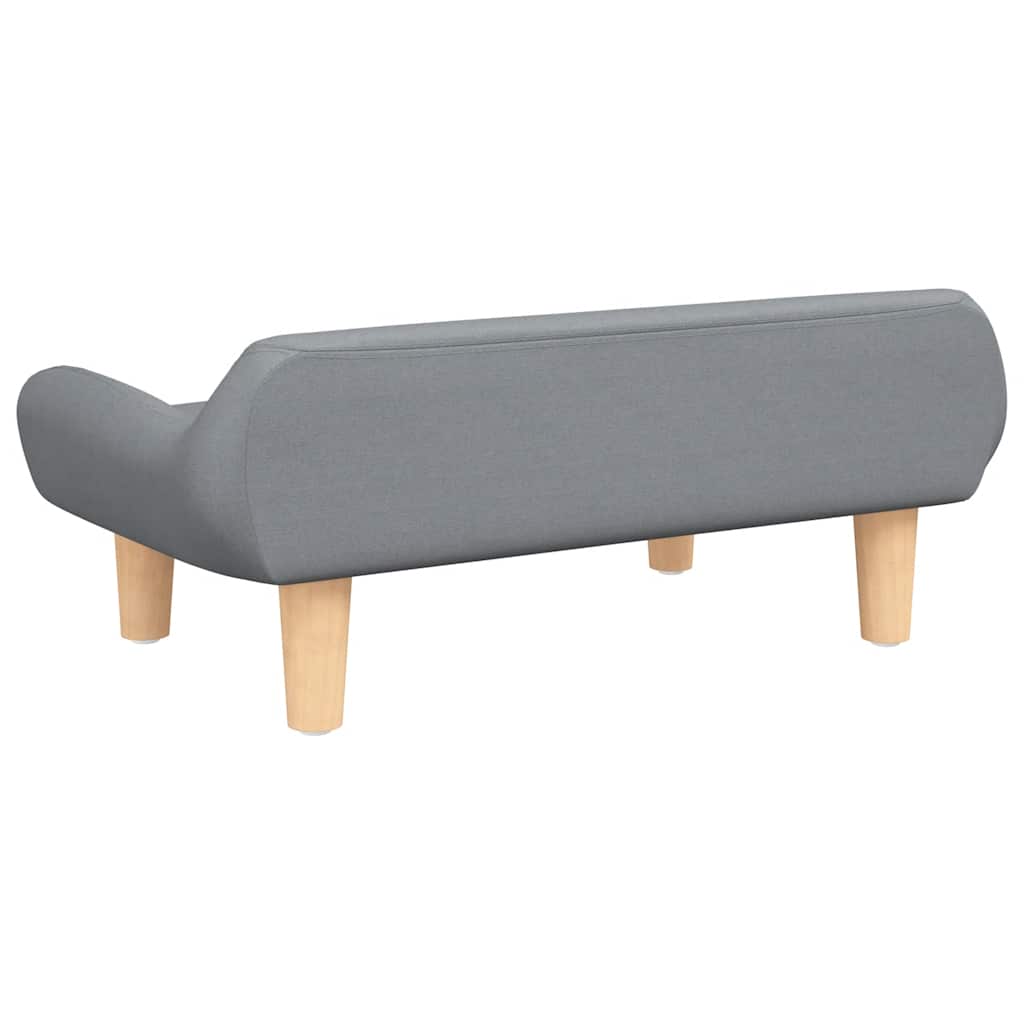 Krevet za pse svjetlosivi 70x40x24 cm od tkanine