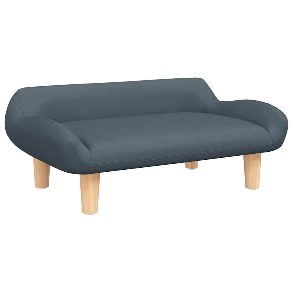 Krevet za pse tamnosivi 70x40x24 cm od tkanine