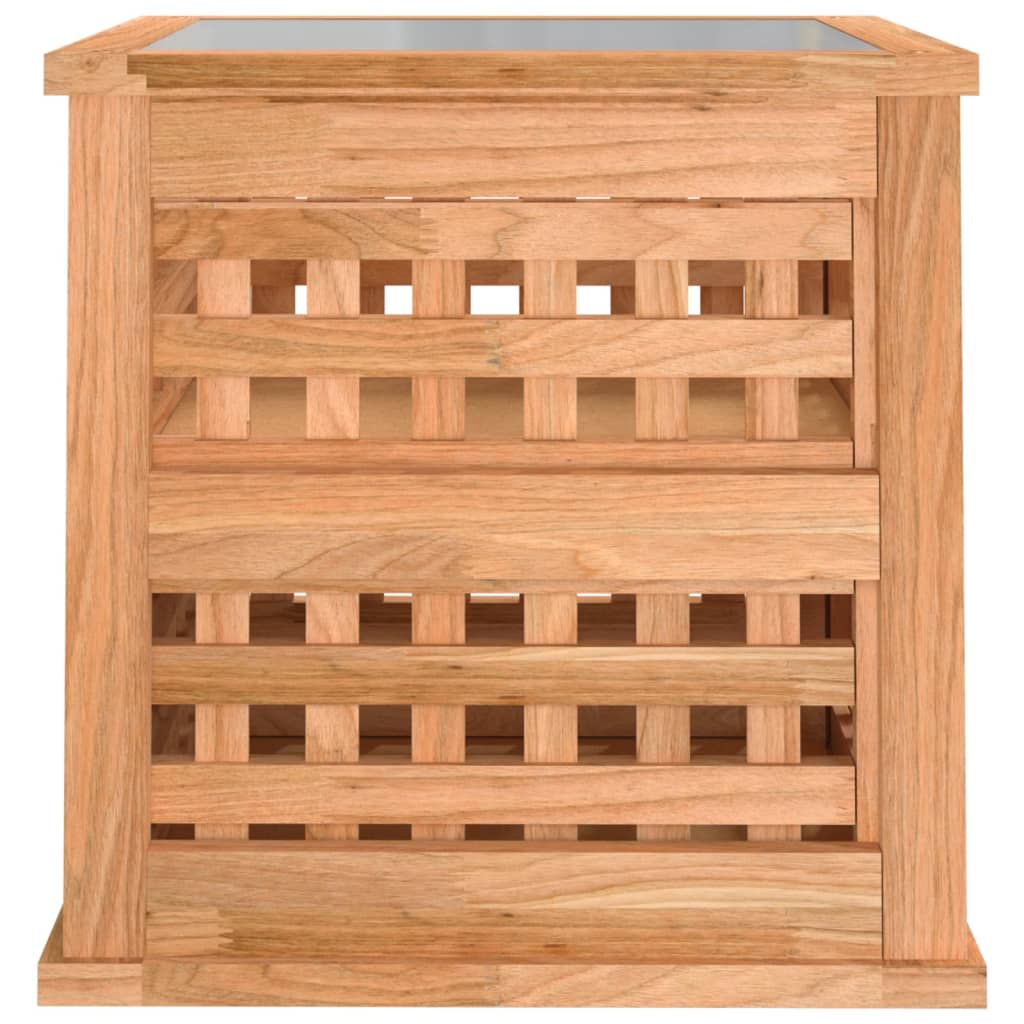 Noćni ormarići 2 kom 34 x 34 x 34 cm od masivnog drva oraha