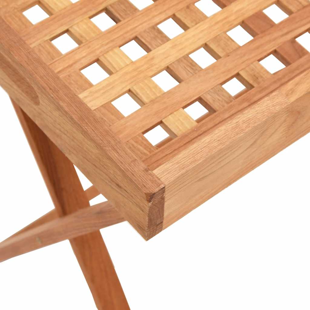 Sklopivi stol s pladnjem 52x36x56,5 cm od masivnog drva oraha