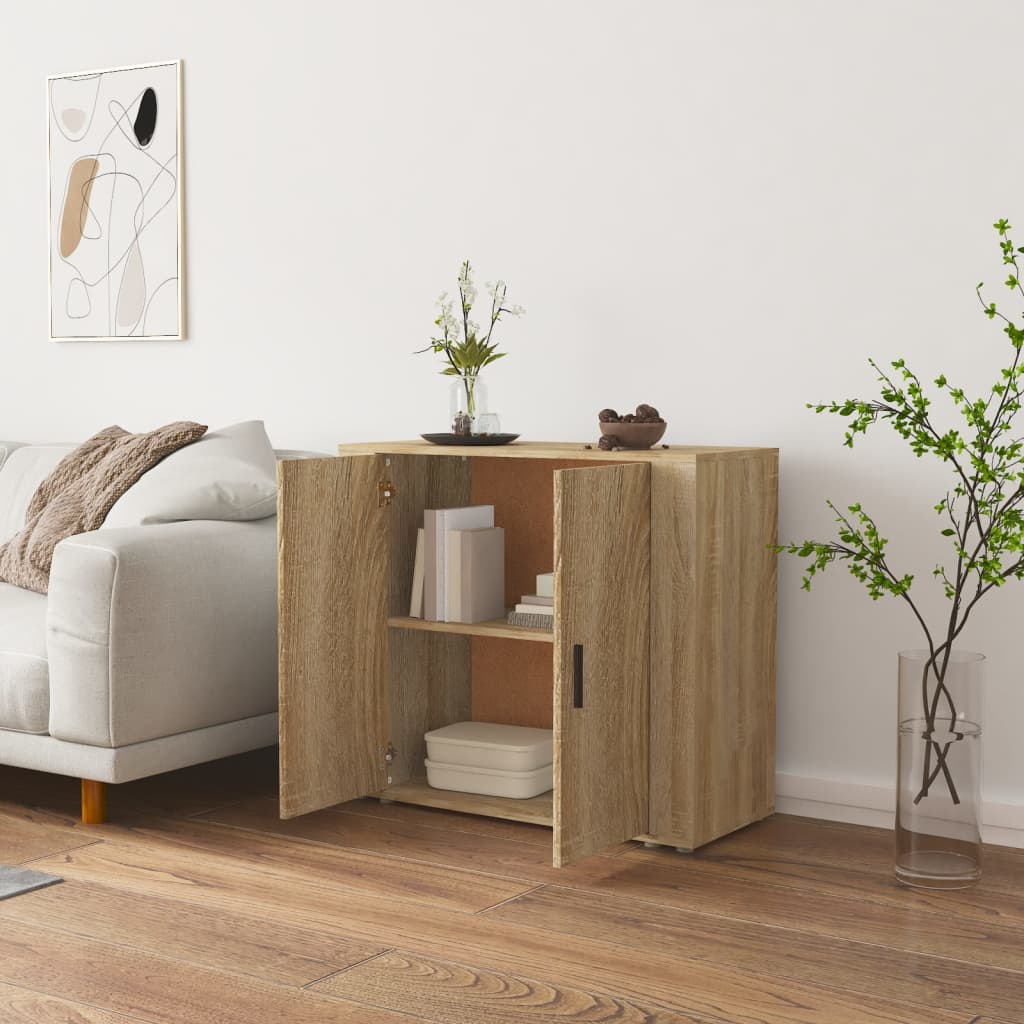 Komoda boja hrasta sonome 80 x 33 x 70 cm od konstruiranog drva