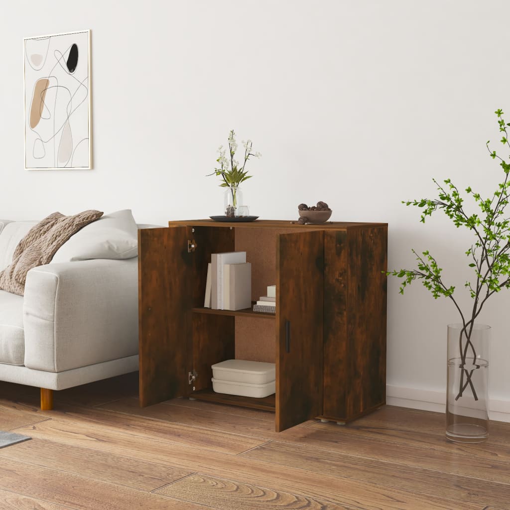 Komoda boja dimljenog hrasta 80x33x70 cm od konstruiranog drva