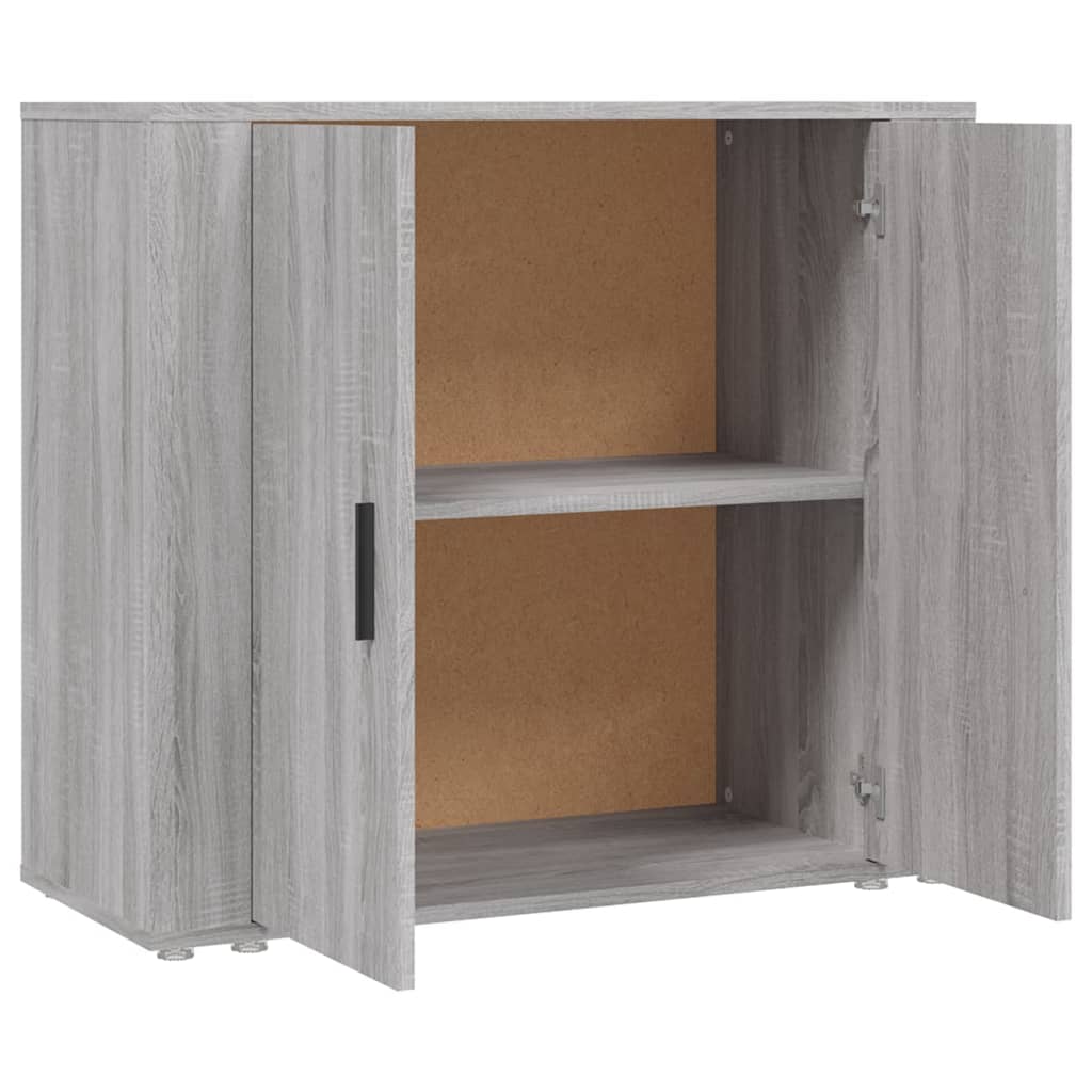Komoda sivog hrasta sonome 80x33x70 cm od konstruiranog drva