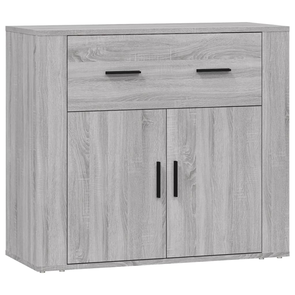 Komoda sivog hrasta sonome 80x33x70 cm od konstruiranog drva