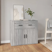 Komoda sivog hrasta sonome 80x33x70 cm od konstruiranog drva