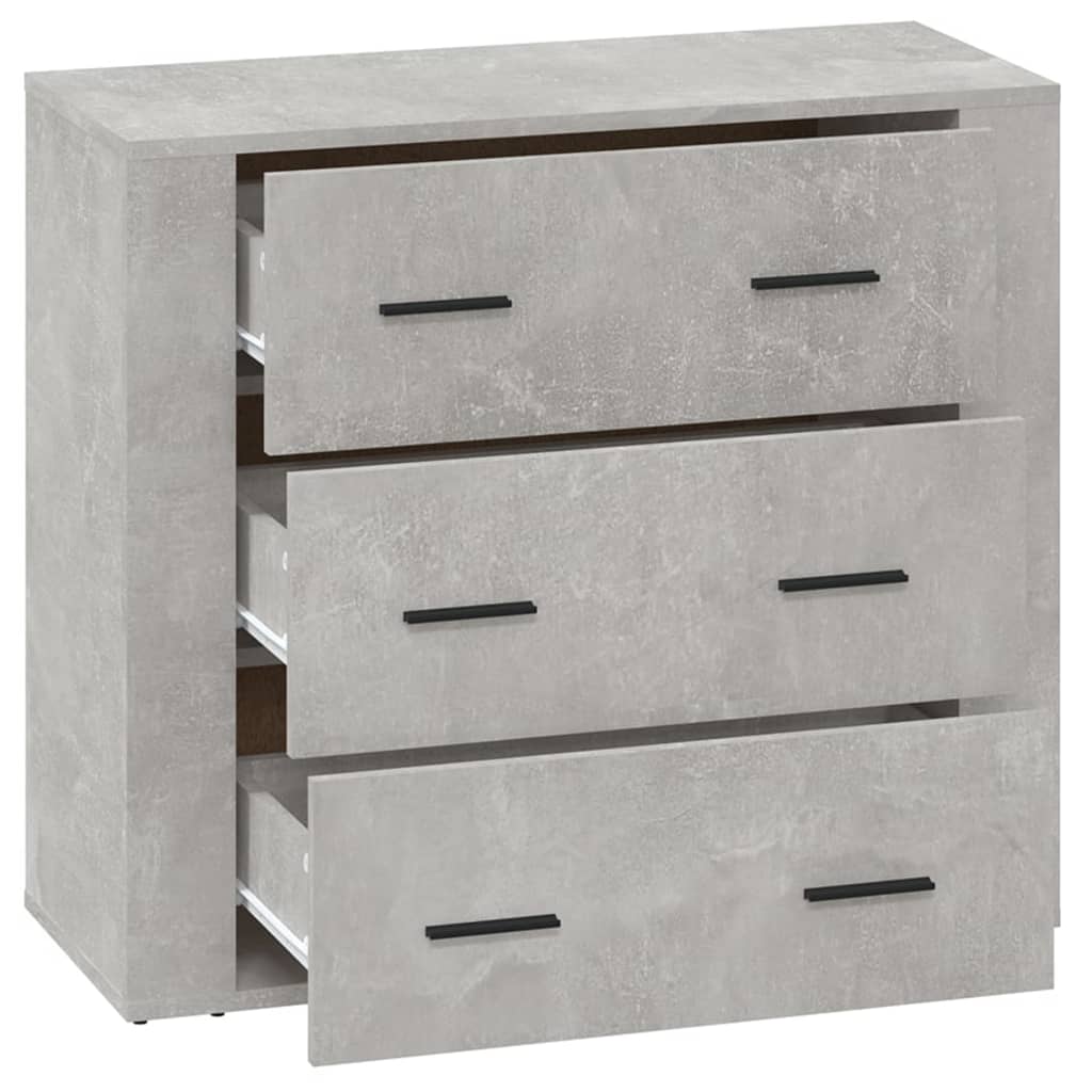 Komoda siva boja betona 80 x 33 x 70 cm od konstruiranog drva