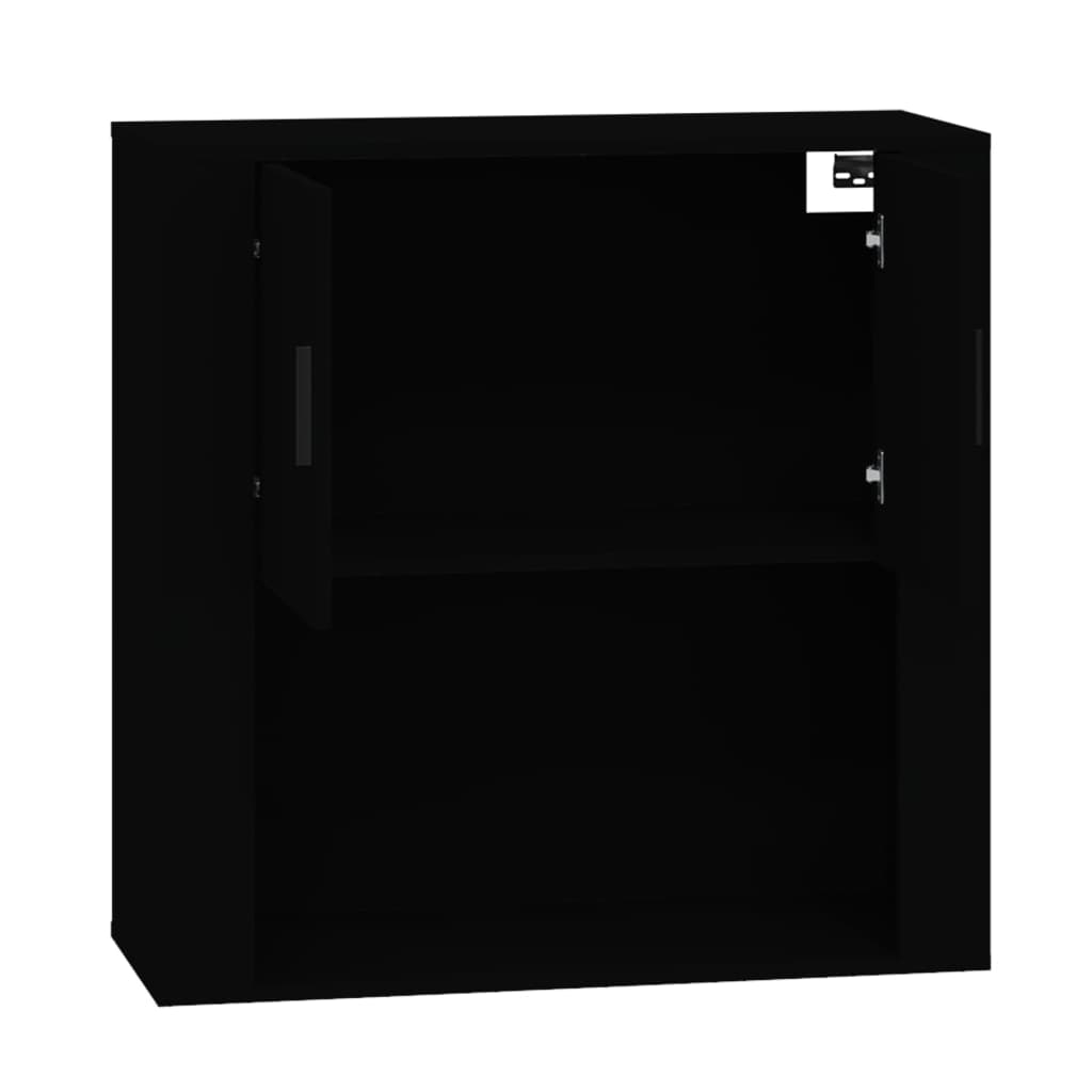 Zidni ormarić crni 80 x 33 x 80 cm od konstruiranog drva