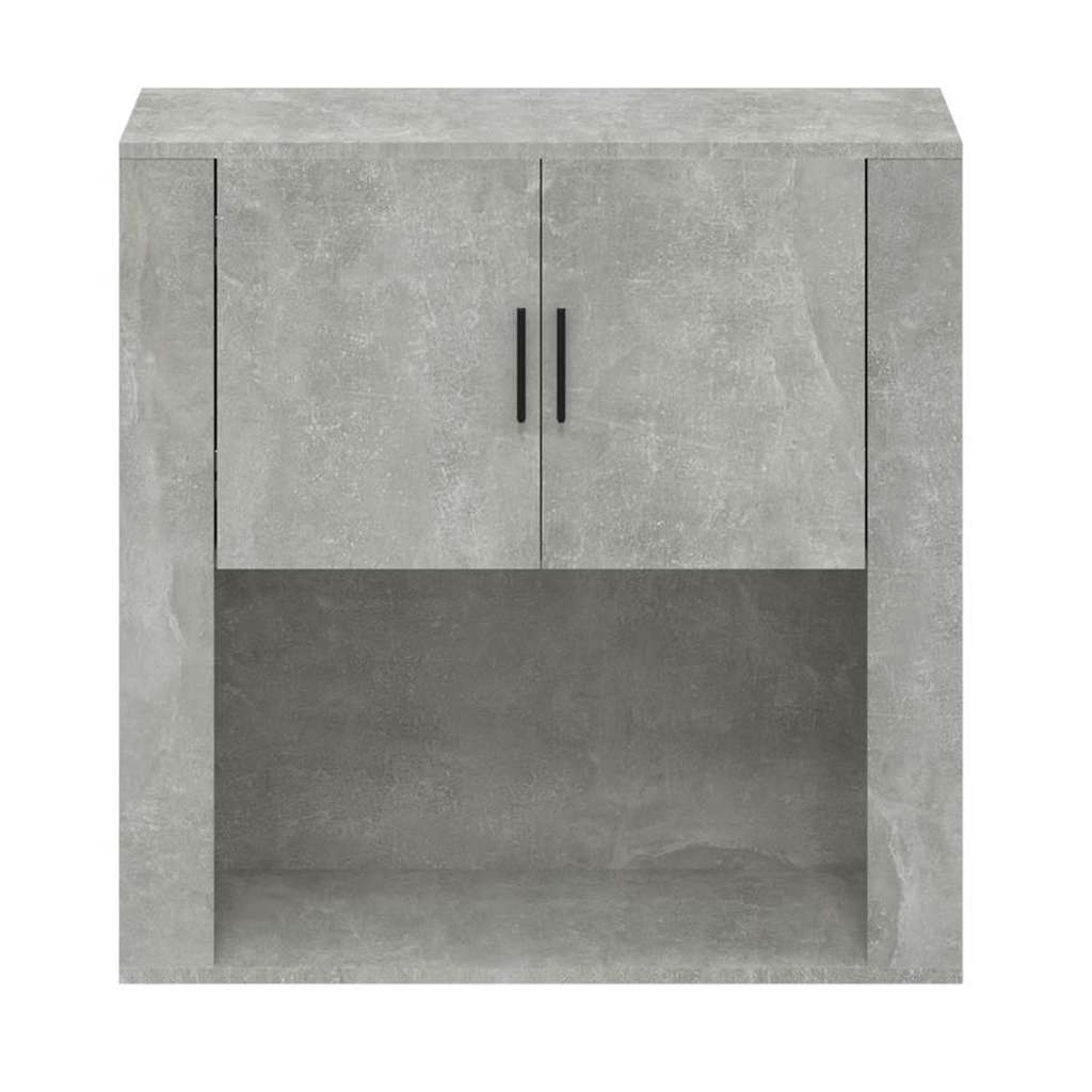 Zidni ormarić siva boja betona 80x33x80 cm konstruirano drvo