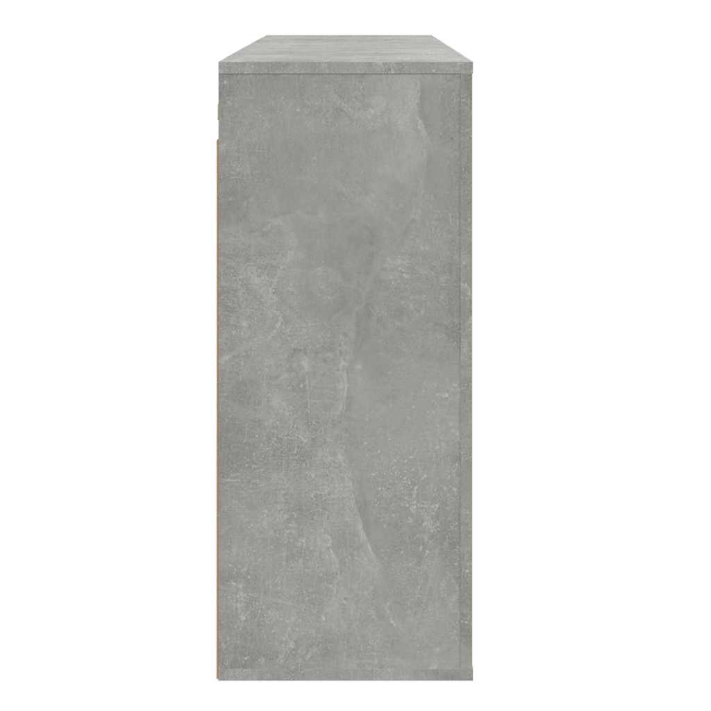 Zidni ormarić siva boja betona 80x33x80 cm konstruirano drvo