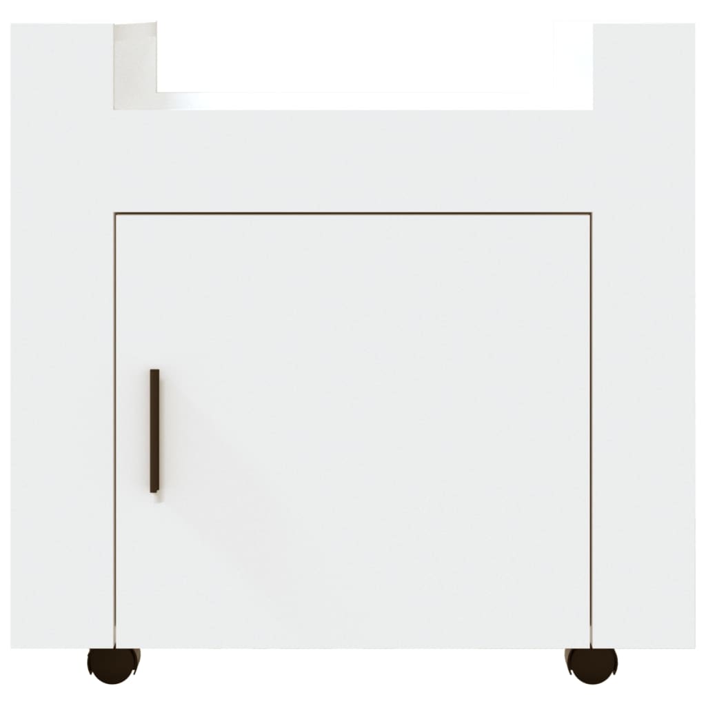 Kolica za radni stol bijela 60x45x60 cm od konstruiranog drva