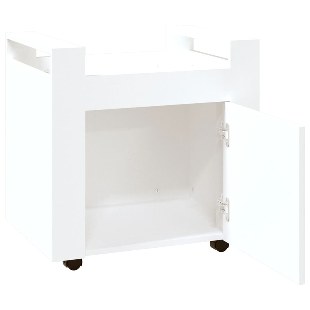 Kolica za radni stol bijela 60x45x60 cm od konstruiranog drva