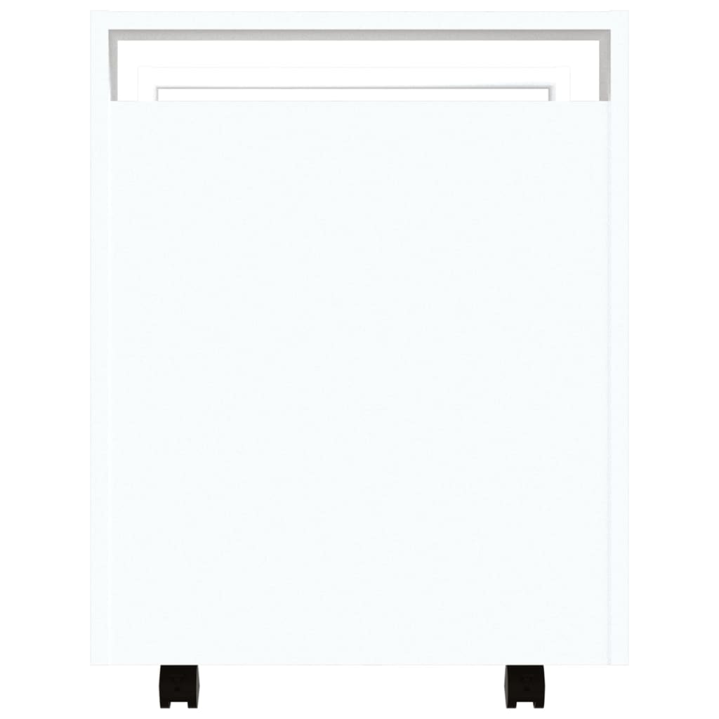 Kolica za radni stol bijela 60x45x60 cm od konstruiranog drva