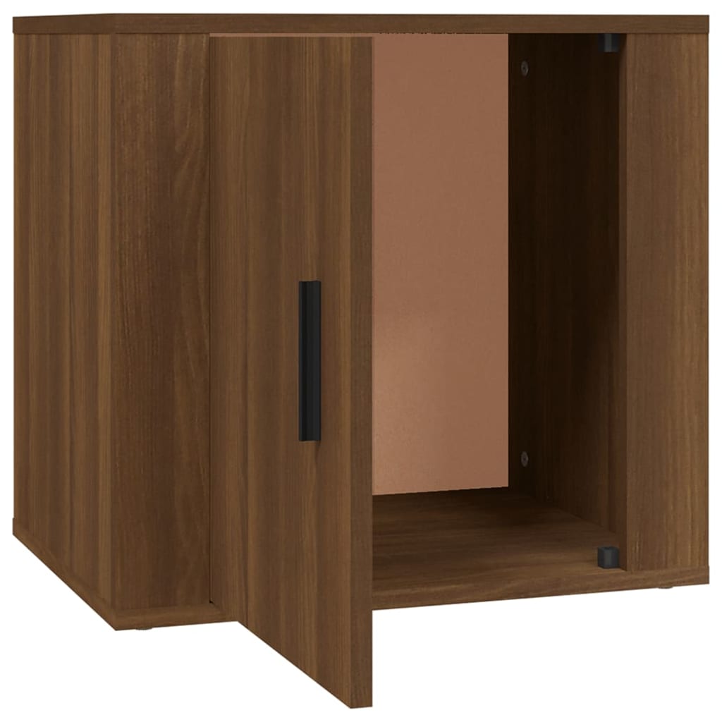 Noćni ormarići 2 kom boja dimljenog smeđi 50x39x47 cm