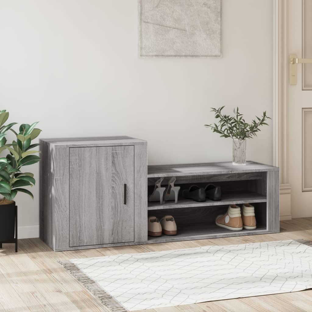 Ormarić za cipele boja hrasta 130x35x54 cm konstruirano drvo