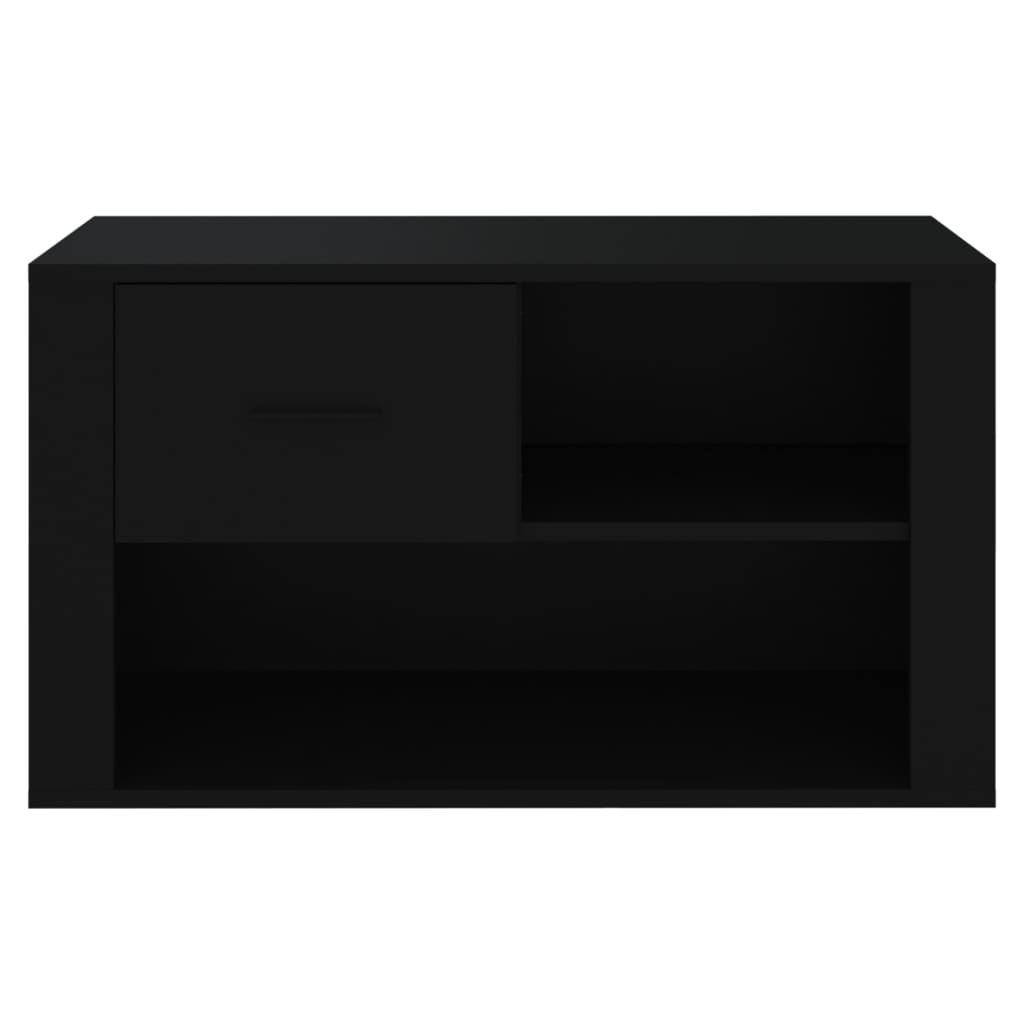 Ormarić za cipele crni 80 x 35 x 45 cm od konstruiranog drva