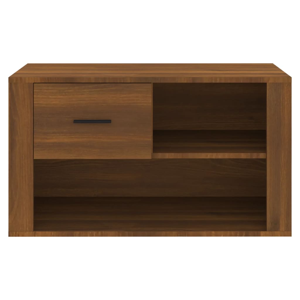 Ormarić za cipele smeđi hrast 80x35x45 cm konstruirano drvo