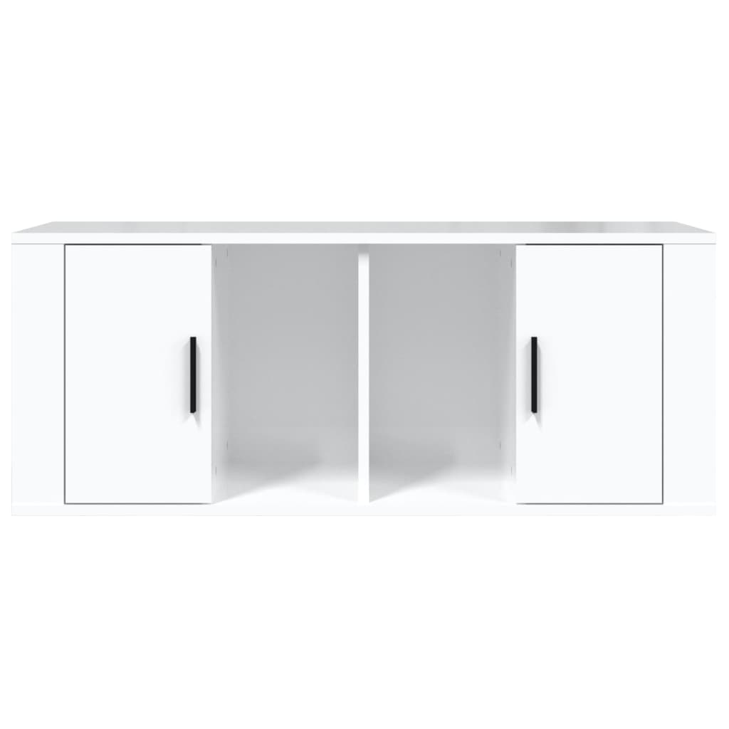 TV ormarić sjajni bijeli 100 x 35 x 40 cm od konstruiranog drva