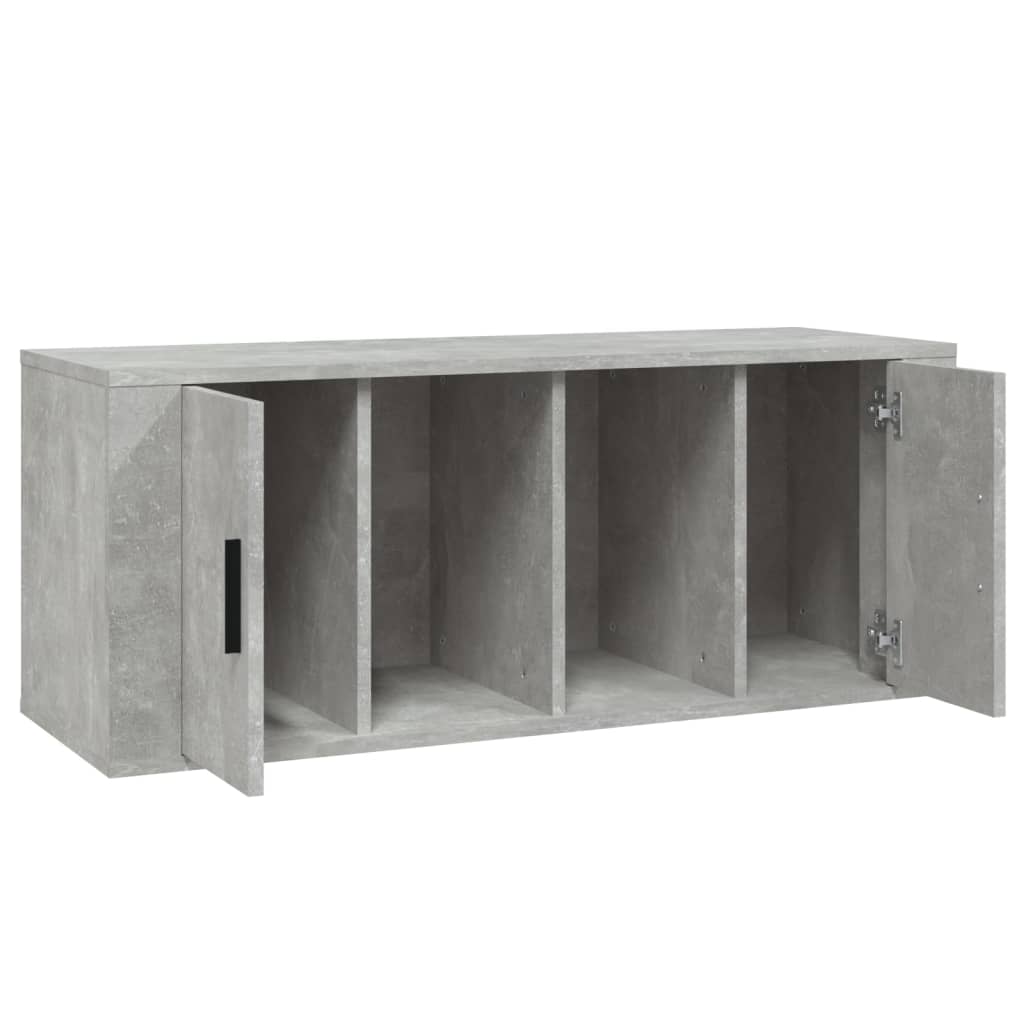 TV ormarić boja betona 100 x 35 x 40 cm od konstruiranog drva