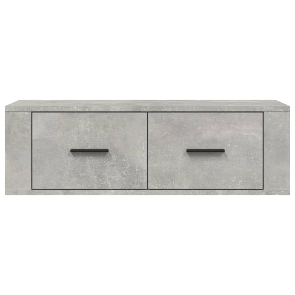 Viseći TV ormarić siva boja betona 80x36x25cm konstruirano drvo
