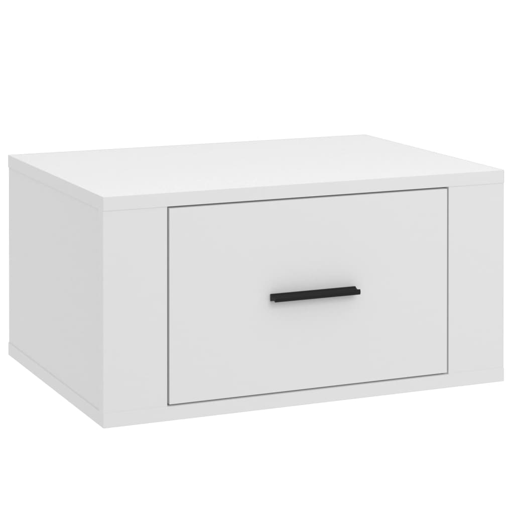 Zidni noćni ormarići 2 kom bijeli 50 x 36 x 25 cm