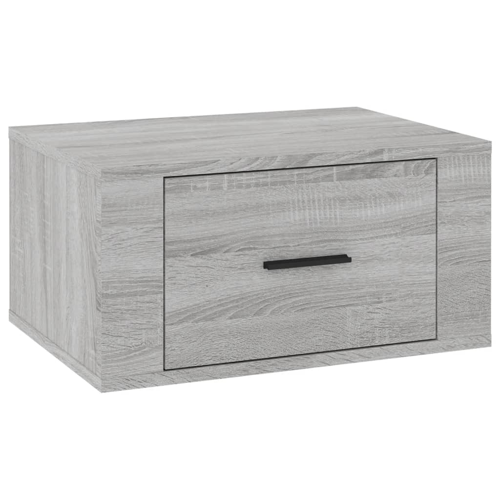Zidni noćni ormarići 2 kom Boja sivog hrasta sonome 50x36x25 cm
