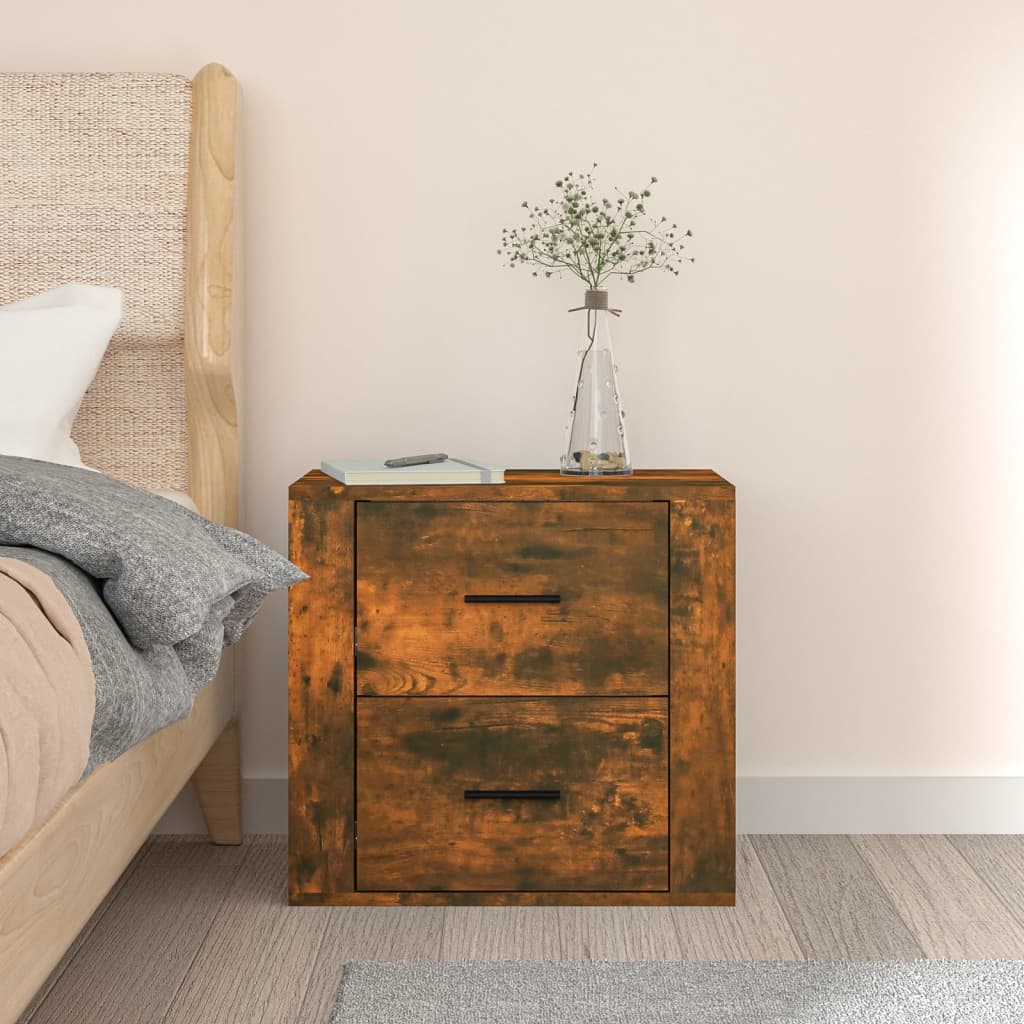 Zidni noćni ormarić boja dimljenog hrasta 50x36x47 cm