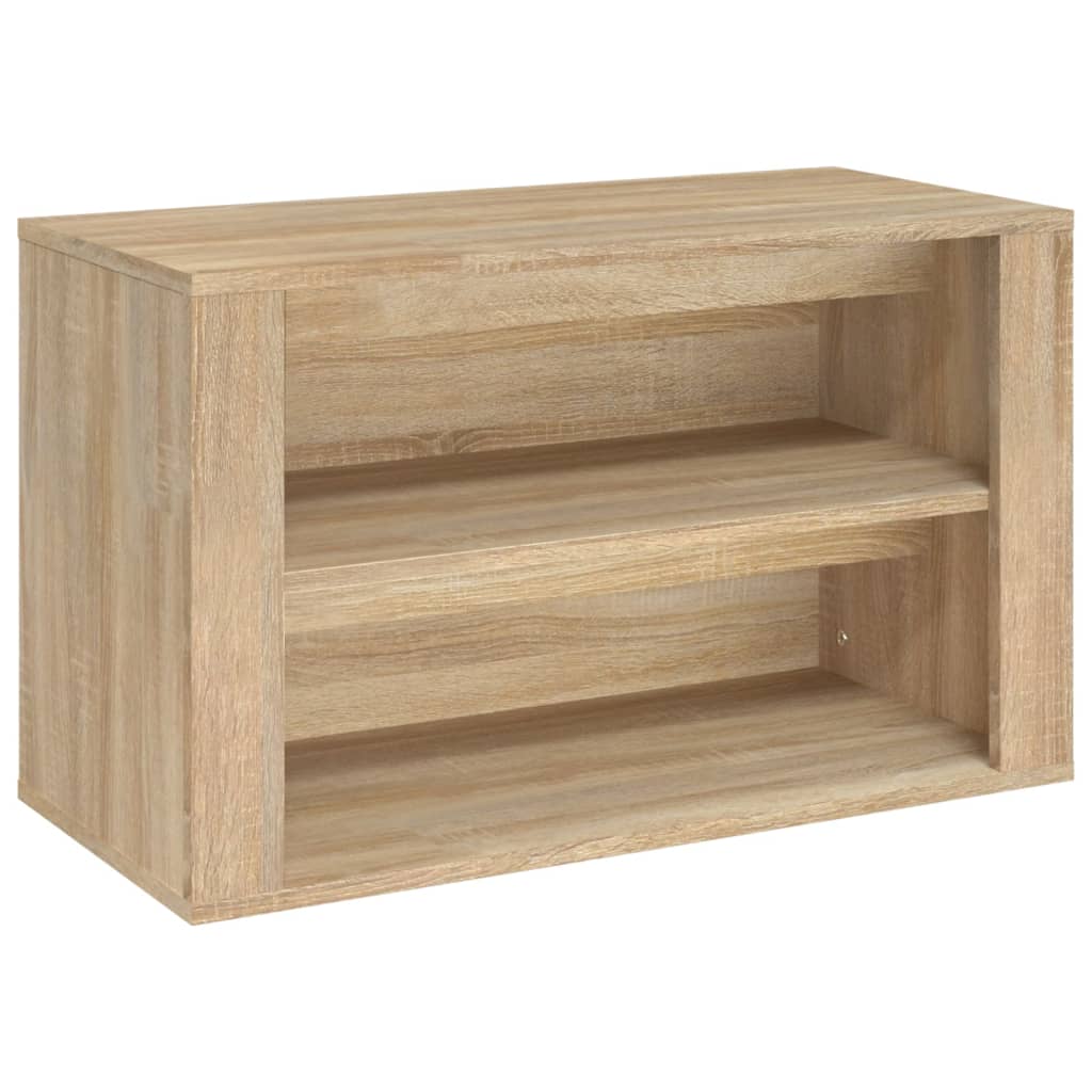 Stalak za cipele boja hrasta 75 x 35 x 45 cm konstruirano drvo