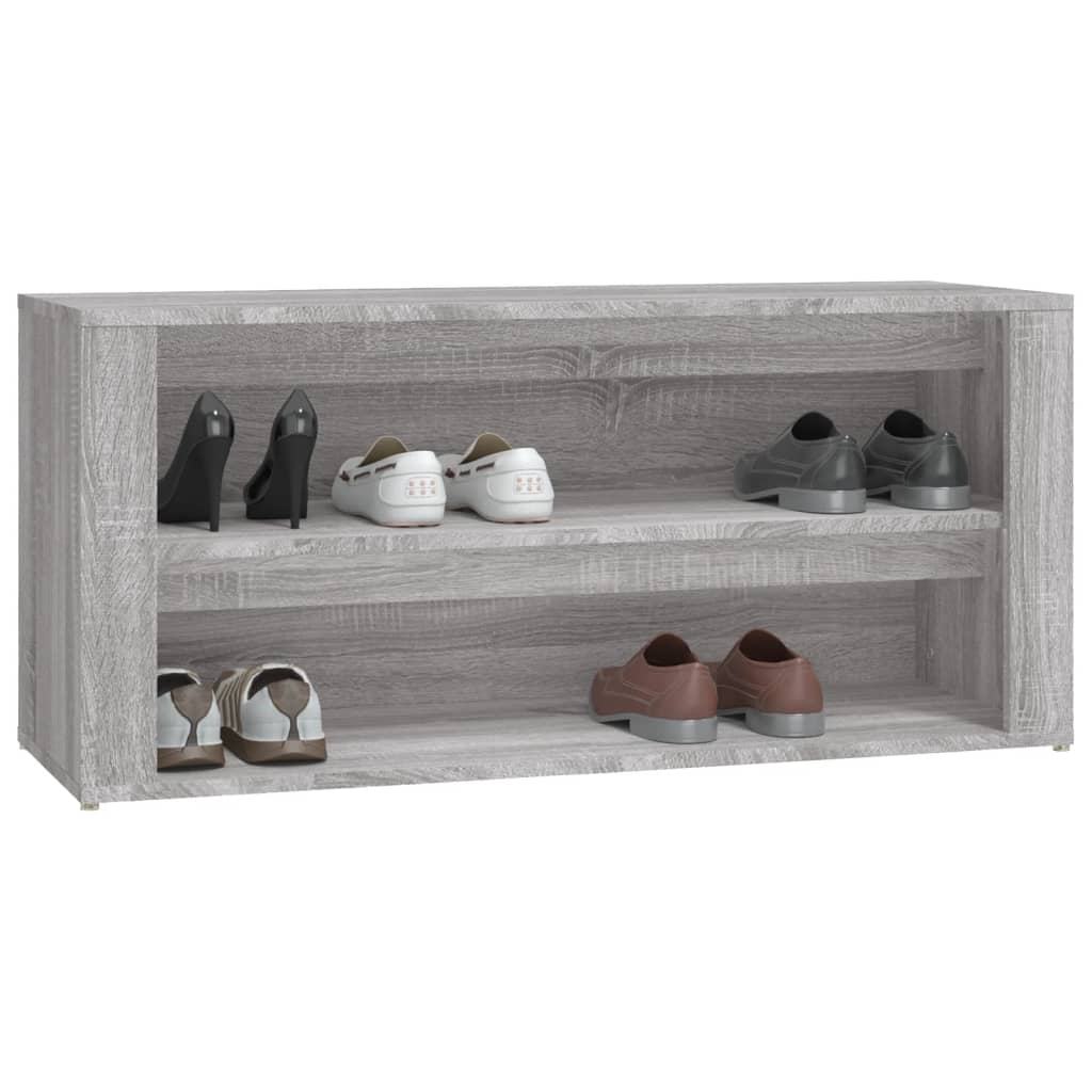 Stalak za cipele boja hrasta 100 x 35 x 45 cm konstruirano drvo