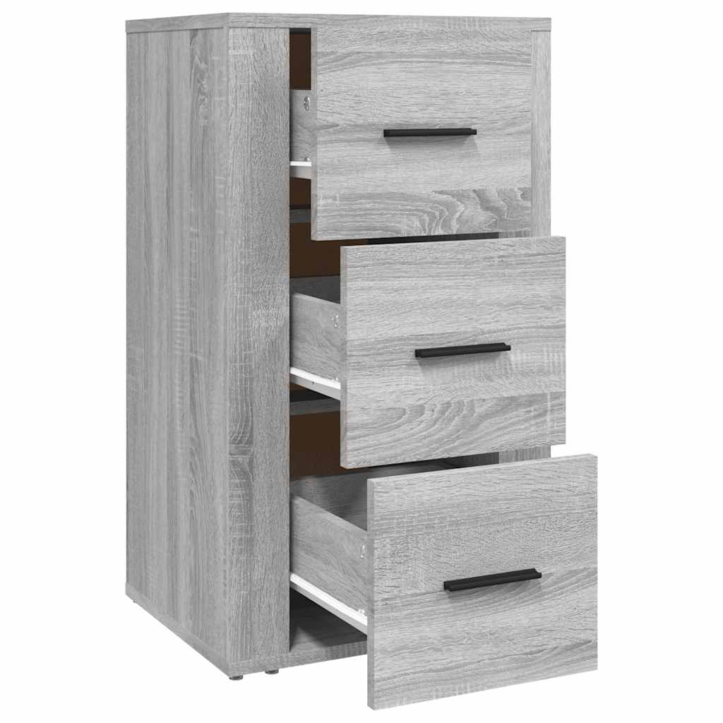 Komoda boja sivog hrasta 40 x 33 x 70 cm od konstruiranog drva