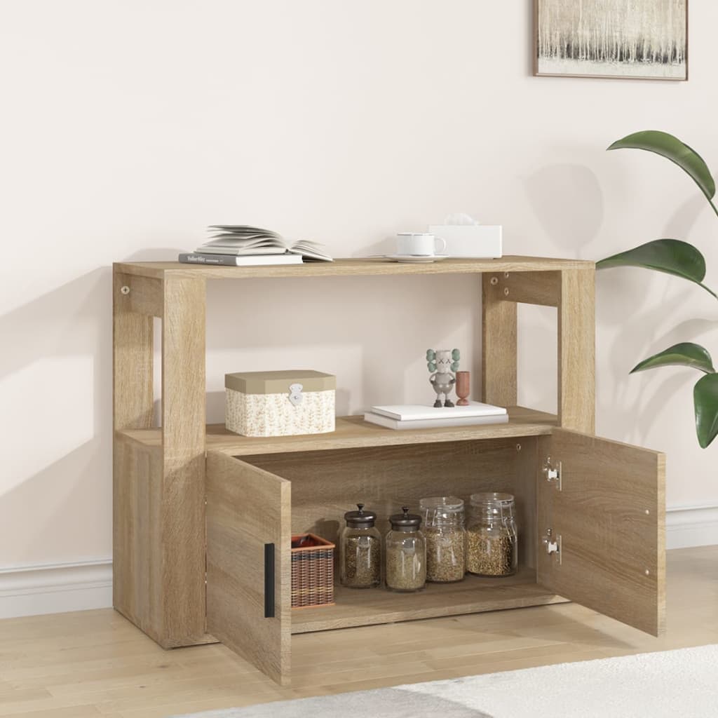 Komoda boja hrasta sonome 80x30x60 cm konstruirano drvo