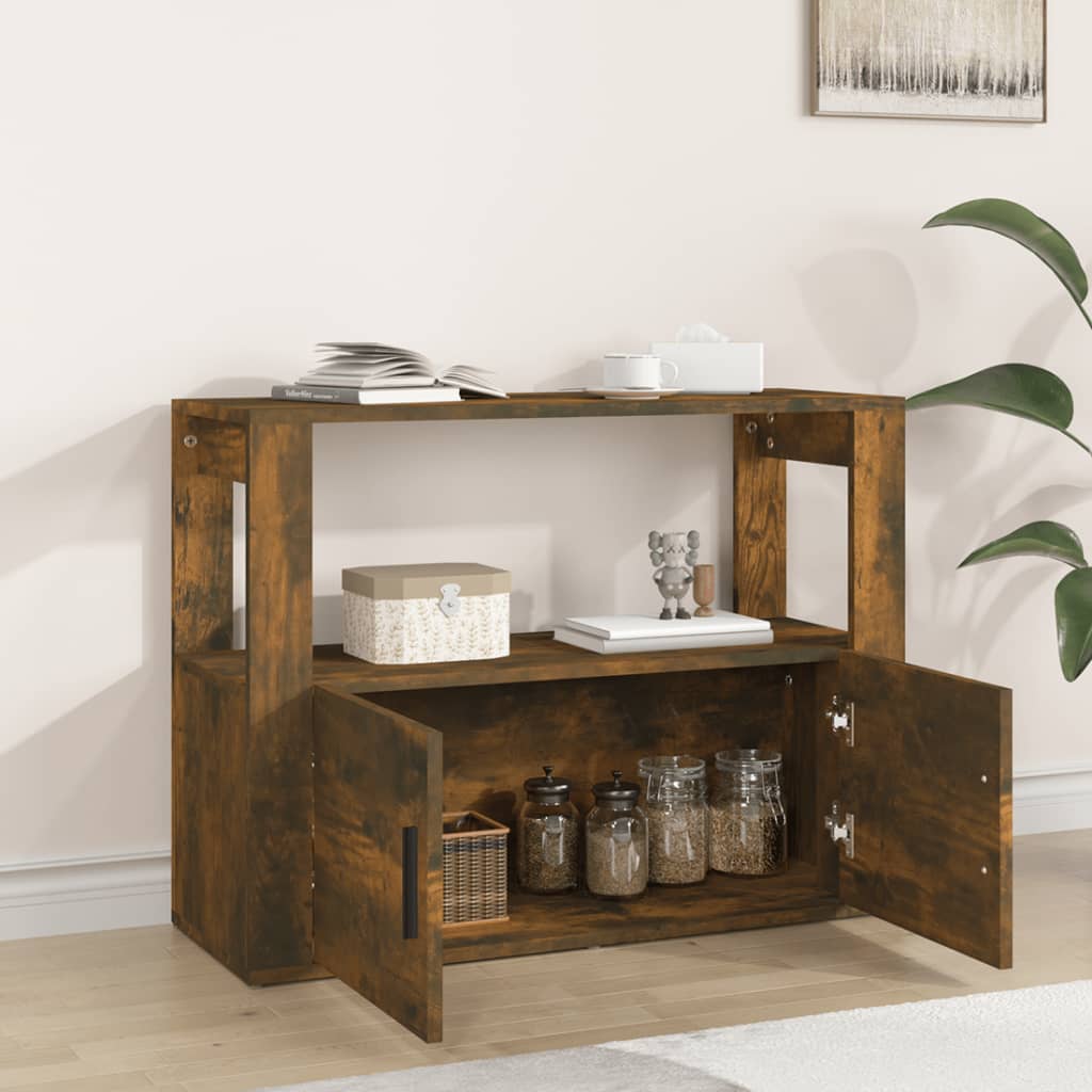 Komoda boja dimljenog hrasta 80x30x60 cm od konstruiranog drva