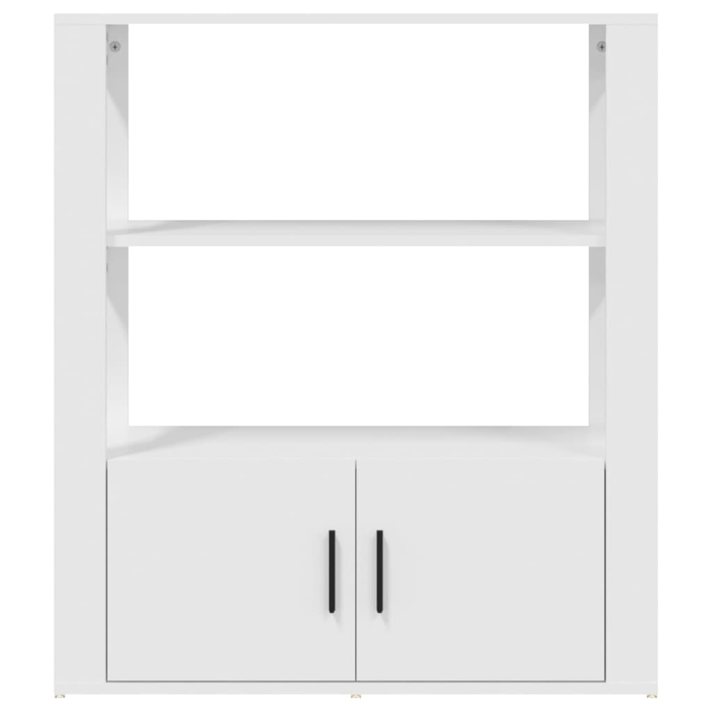 Komoda bijela 80 x 30 x 90 cm od konstruiranog drva