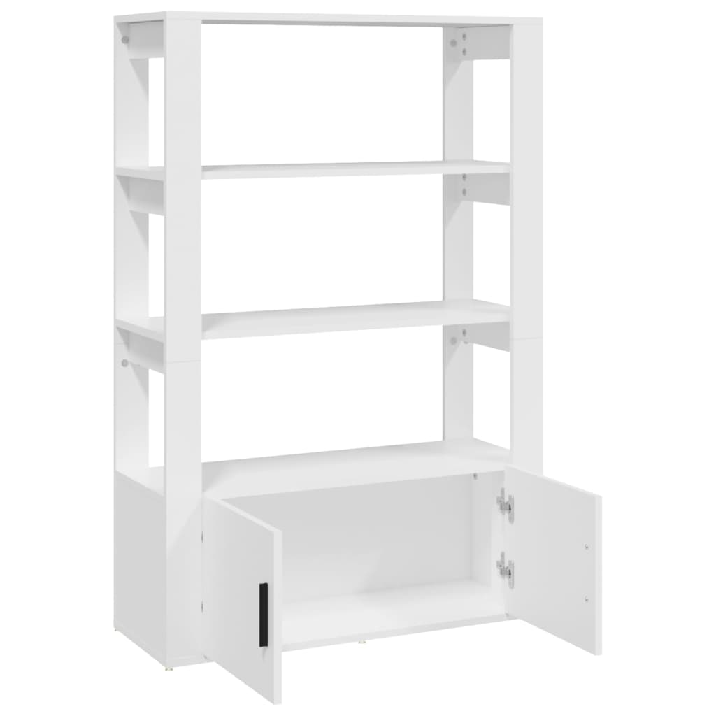 Komoda bijela 80 x 30 x 119,5 od konstruiranog drva