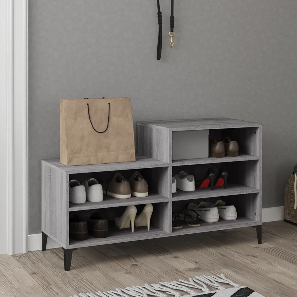 Ormarić za cipele boja hrasta 102x36x60 cm konstruirano drvo
