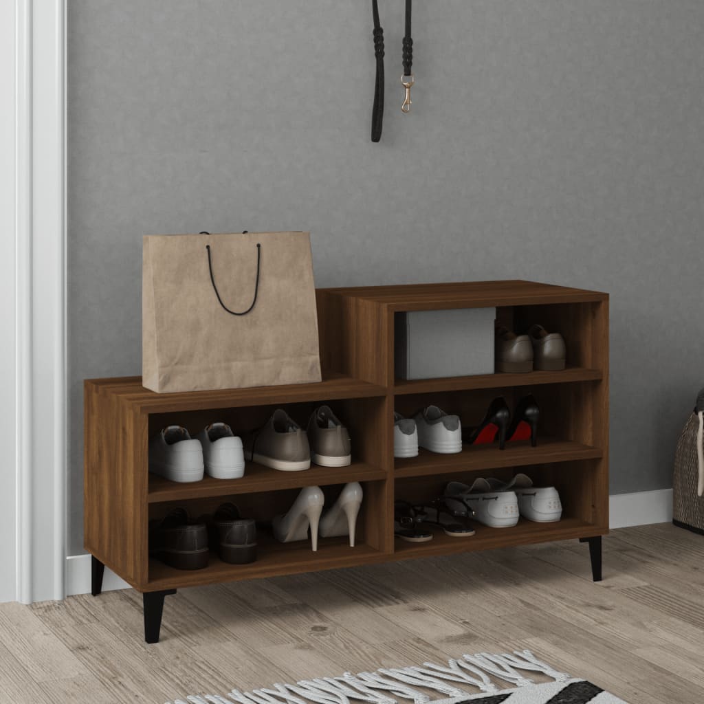 Ormarić za cipele boja hrasta 102x36x60 cm konstruirano drvo