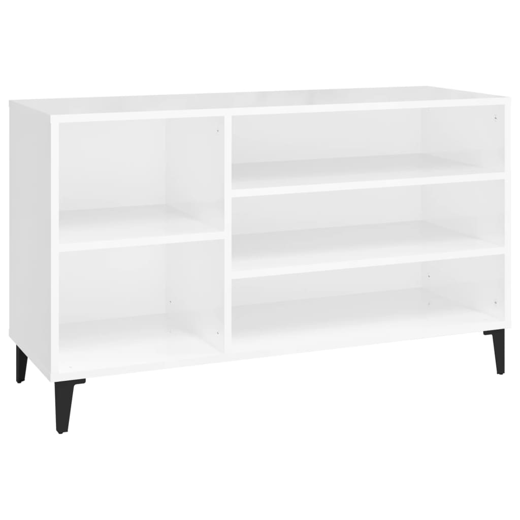 Ormarić za cipele sjajni bijeli 102x36x60 cm konstruirano drvo