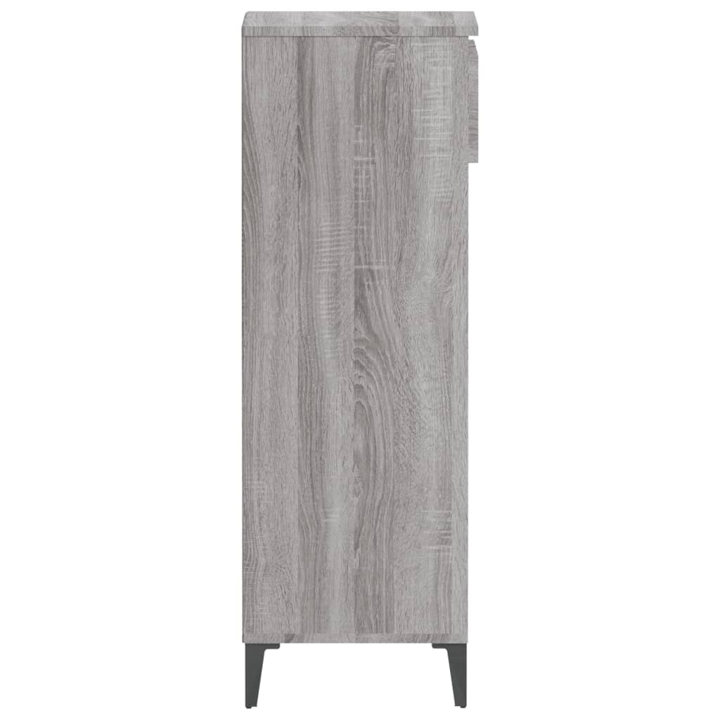 Stalak za cipele boja hrasta 40x36x105 cm konstruirano drvo