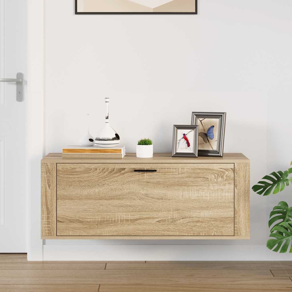 Ormarić za cipele boja hrasta 100x35x38 cm konstruirano drvo
