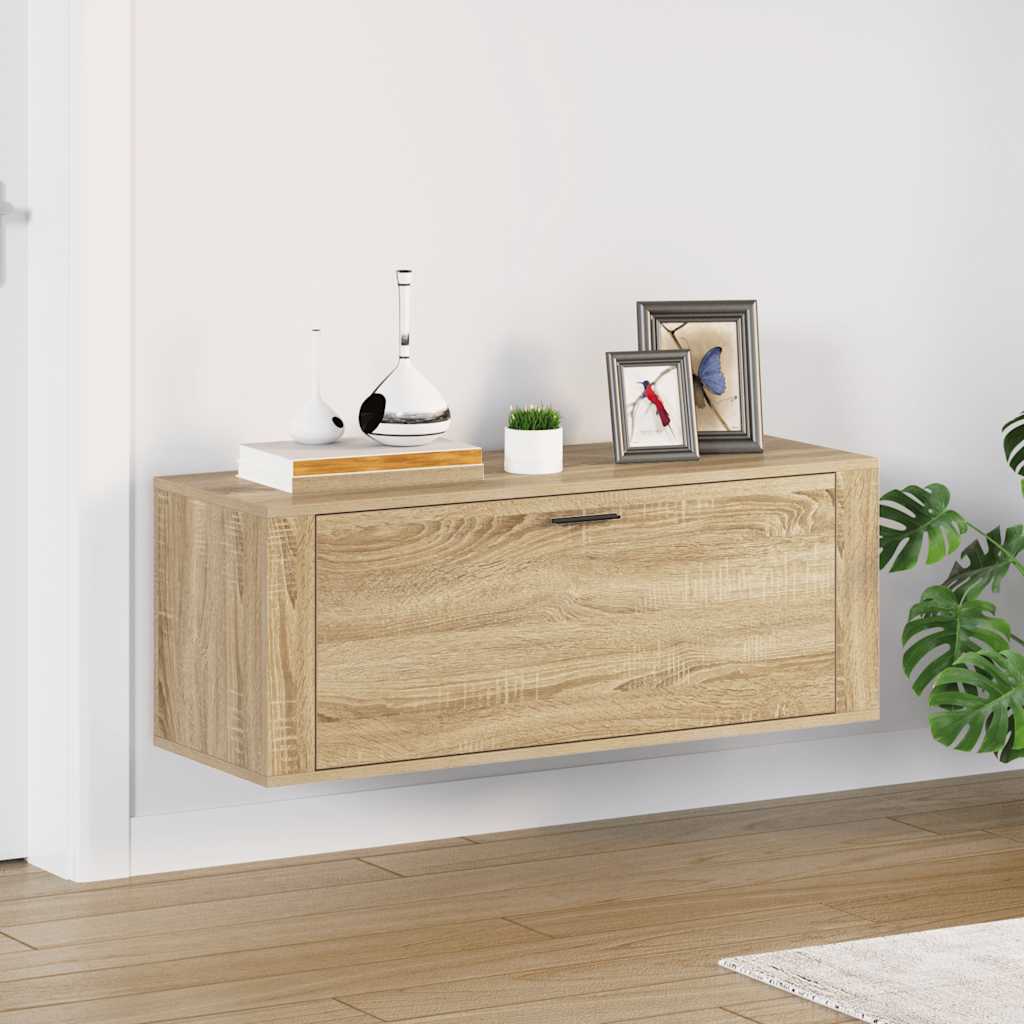 Ormarić za cipele boja hrasta 100x35x38 cm konstruirano drvo