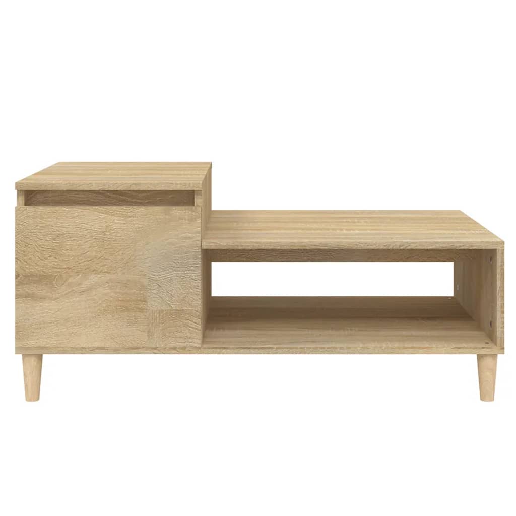 Stolić za kavu boja hrasta 100 x 50 x 45 cm konstruirano drvo