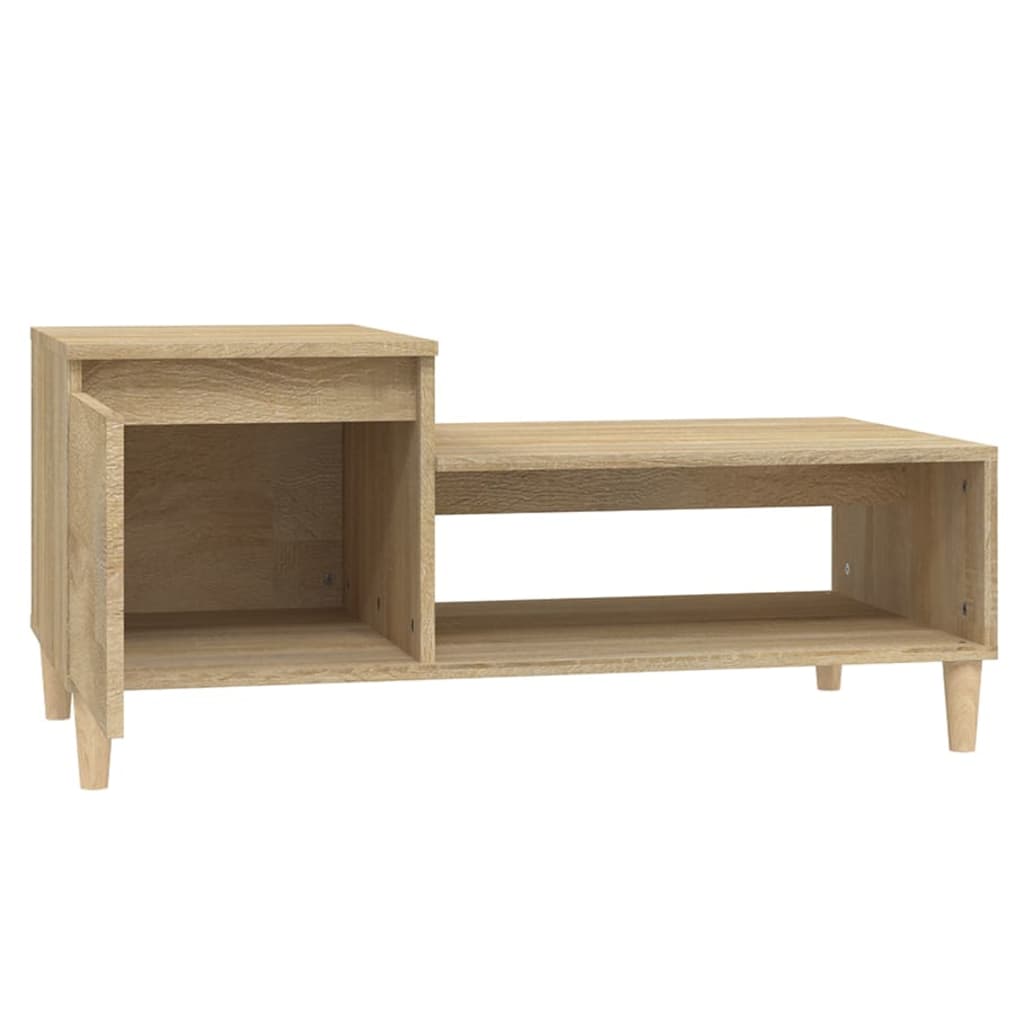 Stolić za kavu boja hrasta 100 x 50 x 45 cm konstruirano drvo