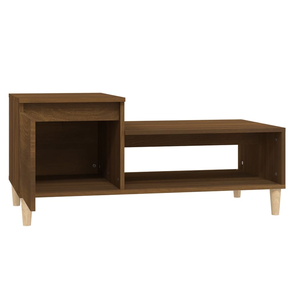 Stolić za kavu boja hrasta 100 x 50 x 45 cm konstruirano drvo