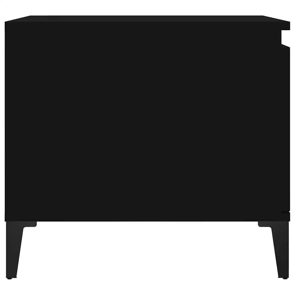 Stolić za kavu crni 100 x 50 x 45 cm od konstruiranog drva