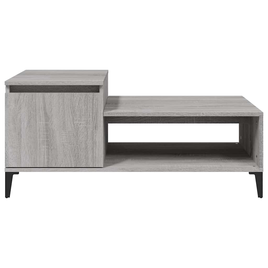 Stolić za kavu boja sivog hrasta 100x50x45 cm konstruirano drvo