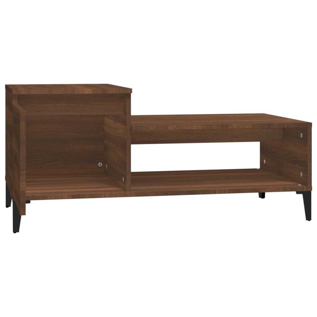 Stolić za kavu boja hrasta 100 x 50 x 45 cm konstruirano drvo